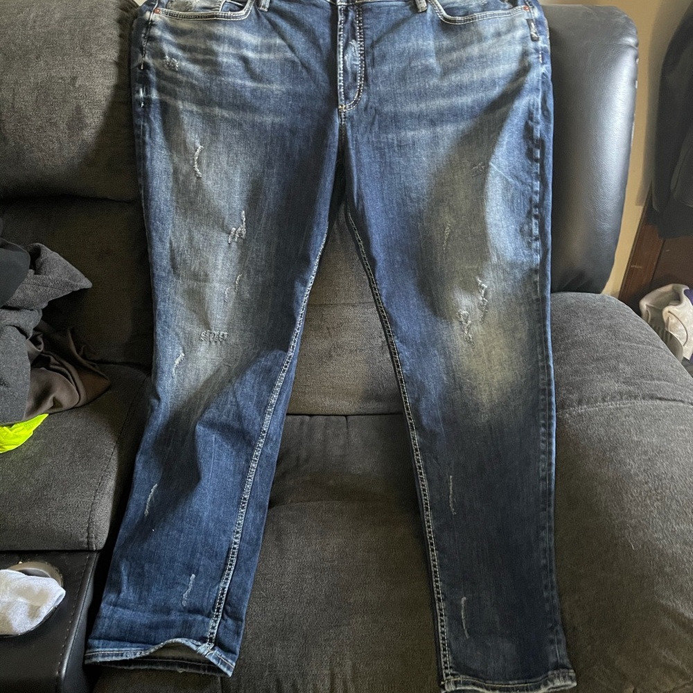 Plus size 22 Silver boyfriend Jean